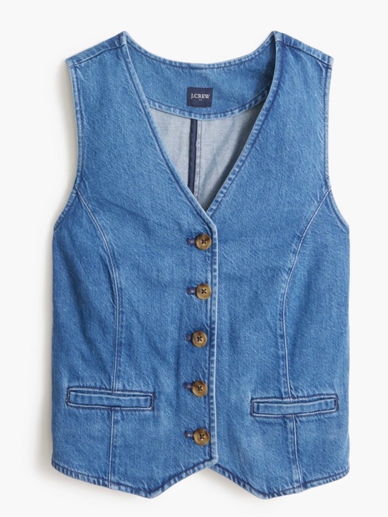 J. Crew Jackets & Blazers - J.Crew Denim Vest Sz 8